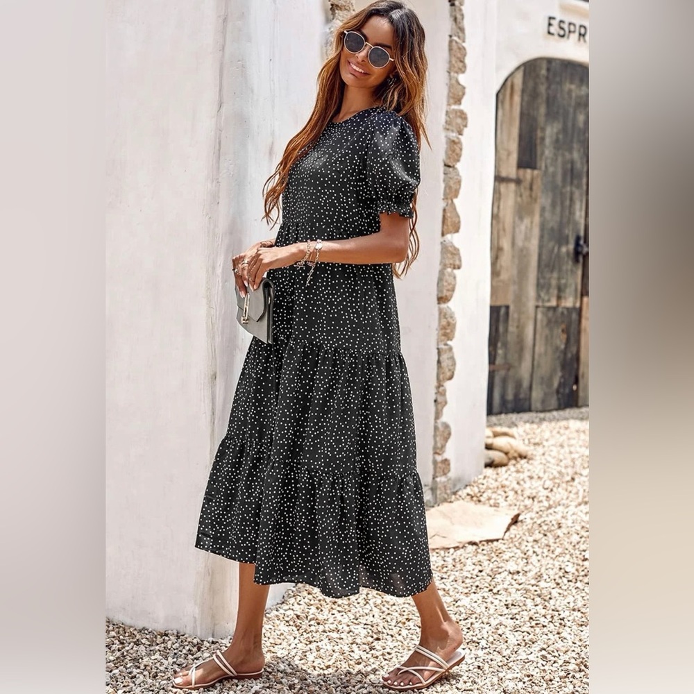Black and White Polka Dot Dress